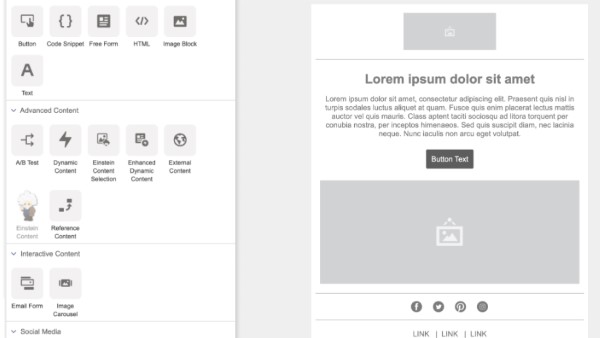 Content builder website